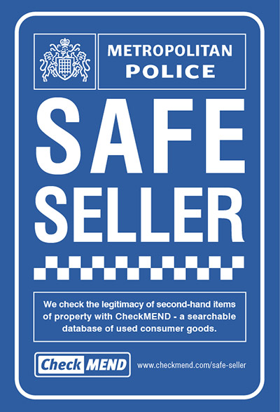 A5 Safe Seller window decal